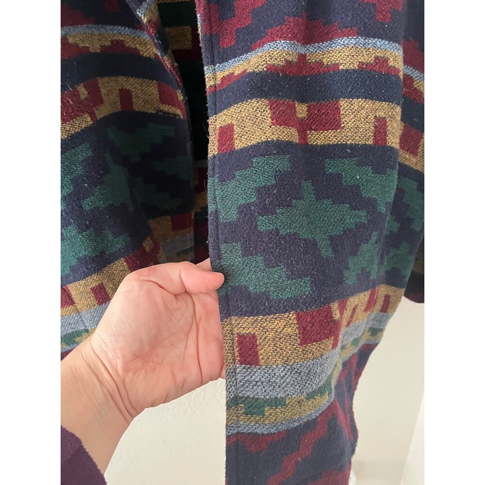 Women's Willow Ridge Wool Blend Coat Jacket Southwest Boho Vintage 90s Plus Size - Picture 4 of 5